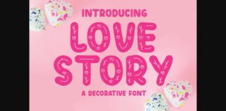 Love Story Font Poster 1