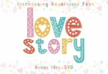 Love Story Font Love Story Font Poster 1