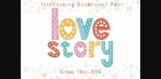 Love Story Font Poster 1