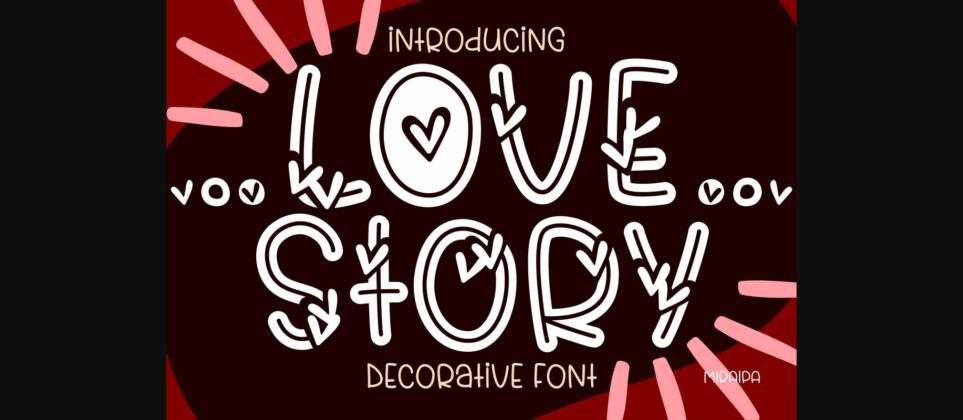 Love Story Font Poster 3
