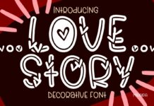 Love Story Font Poster 1