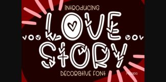 Love Story Font Poster 1