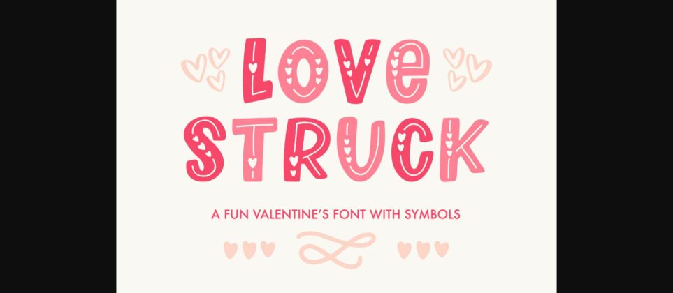 Love Struck Font Poster 3