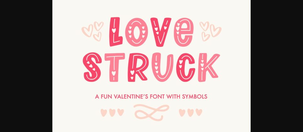 Love Struck Font Poster 1