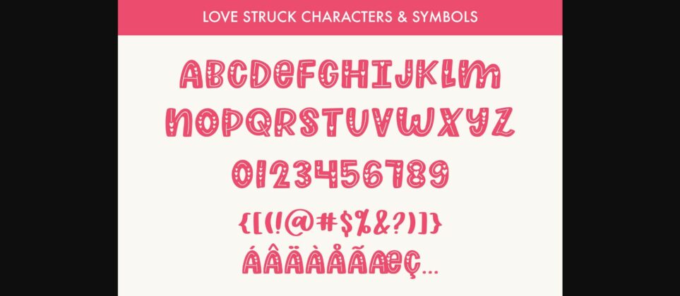 Love Struck Font Poster 8