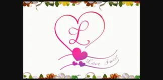 Love Sweet Monogram Font Poster 1
