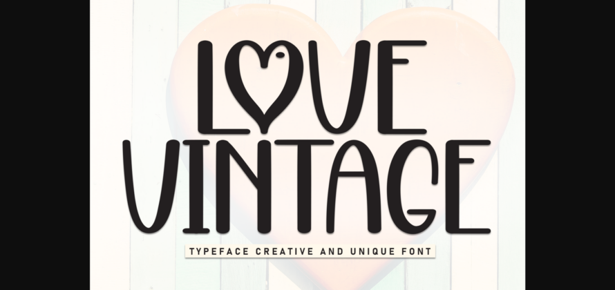 Love Vintage Font Poster 3