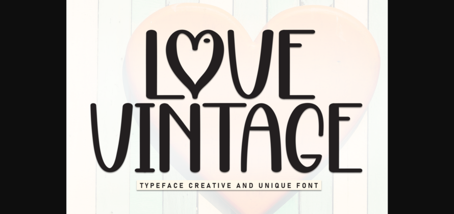 Love Vintage Font Poster 1