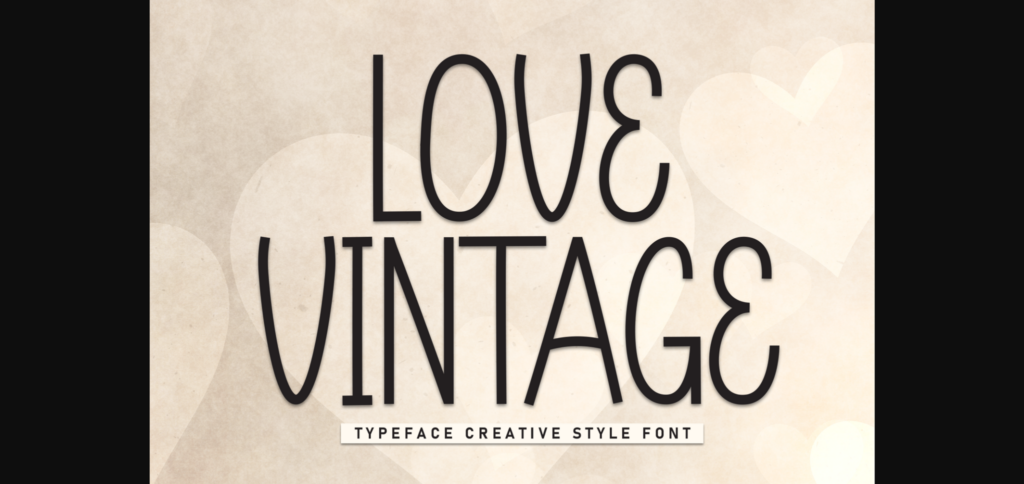 Love Vintage Font Poster 3