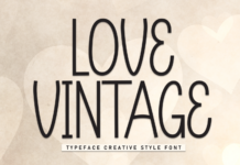 Love Vintage Font Poster 1