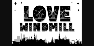 Love Windmill Font Poster 1