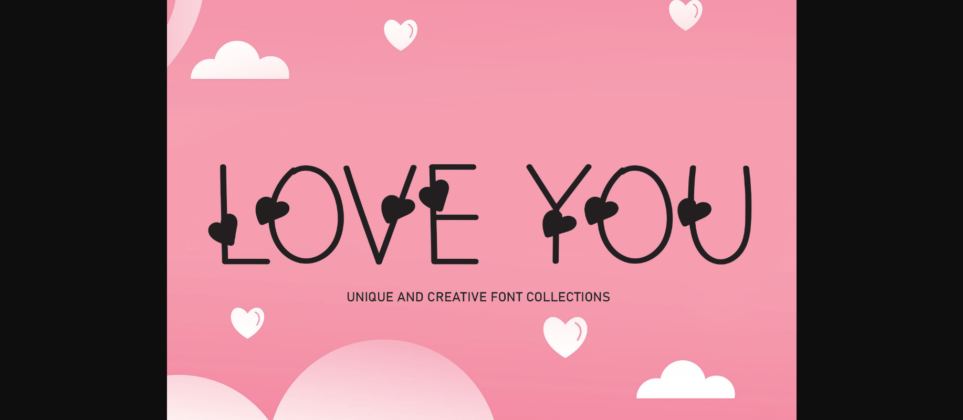 Love You Font Poster 3