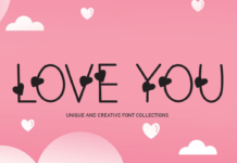 Love You Font Poster 1