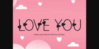 Love You Font Poster 1