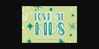 Love at Kids Font Poster 1