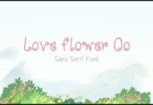 Love Flowers Oo Font Poster 1