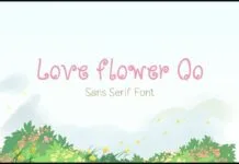 Love Flowers Oo Font Love Flowers Oo Font Poster 1