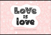 Love is Love Font Poster 1