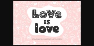 Love is Love Font Poster 1