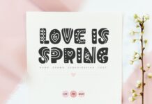 Love is Spring Font Poster 1