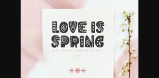 Love is Spring Font Poster 1