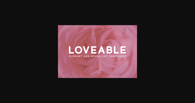 Loveable Font Poster 3
