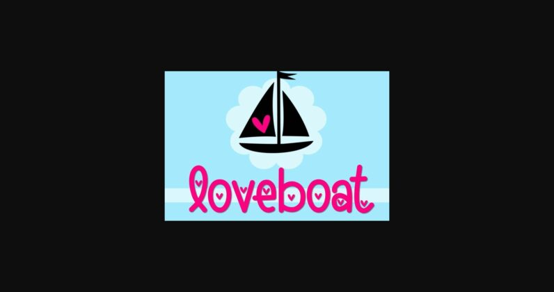 Loveboat Font Poster 3