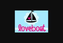 Loveboat Font Poster 1