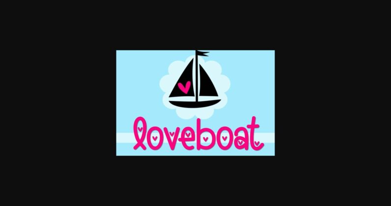 Loveboat Font Poster 1