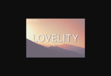 Lovelity Font Poster 1