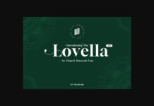 Lovella Font Poster 1