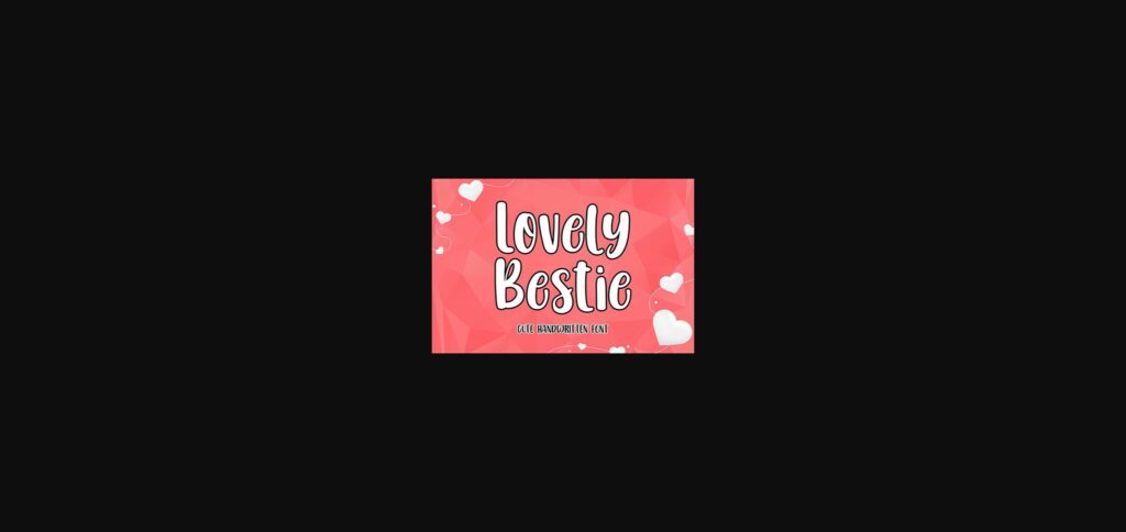 Lovely Bestie Font Poster 3