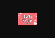 Lovely Bestie Font Poster 1