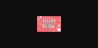 Lovely Bestie Font Poster 1