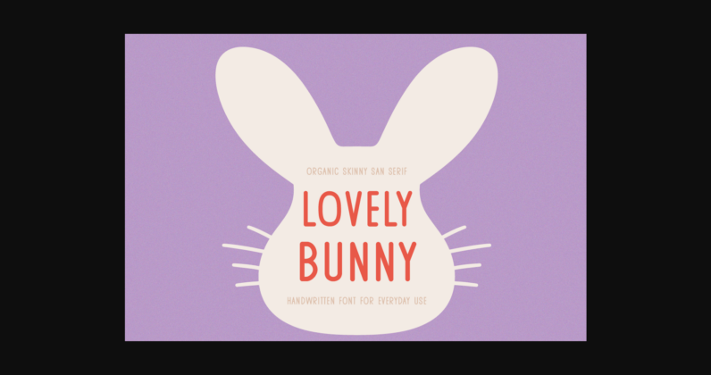 Lovely Bunny Font Poster 3