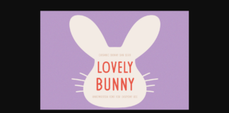 Lovely Bunny Font Poster 1