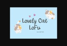 Lovely Cat Lofu Font Poster 1