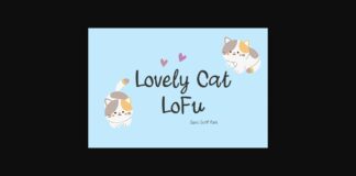 Lovely Cat Lofu Font Poster 1