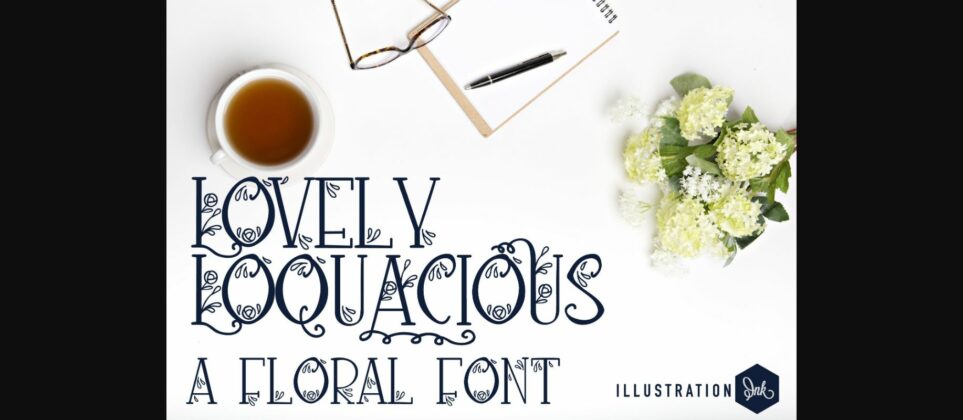 Lovely Loquacious Font Poster 3