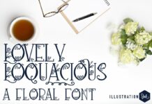 Lovely Loquacious Font Poster 1