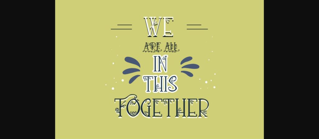 Lovely Loquacious Font Poster 4