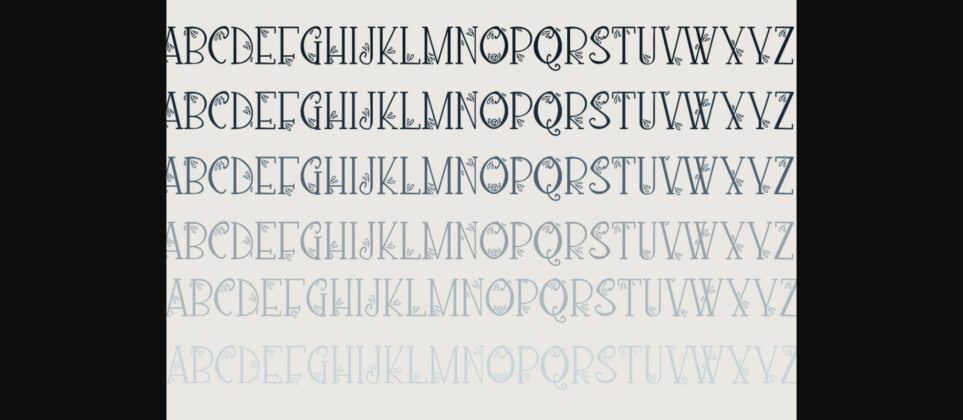 Lovely Loquacious Font Poster 7