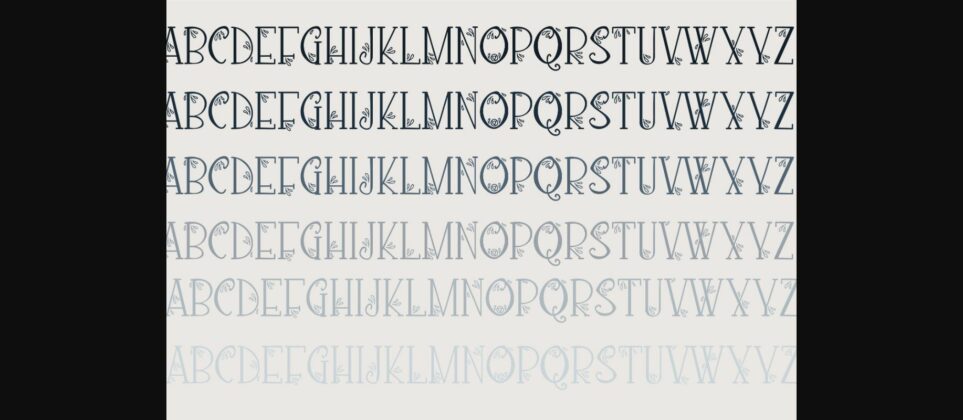 Lovely Loquacious Font Poster 7