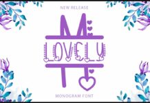 Lovely Monogram Font Poster 1