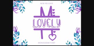 Lovely Monogram Font Poster 1