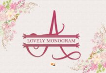 Lovely Monogram Font Poster 1