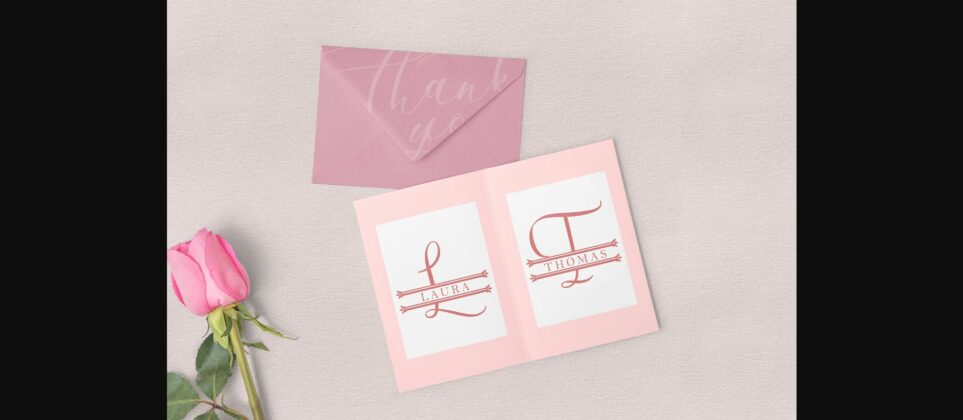 Lovely Monogram Font Poster 5