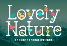 Lovely Nature Font Poster 1