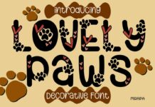 Lovely Paws Font Font Poster 1