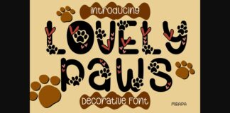Lovely Paws Font Font Poster 1